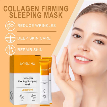 Jaysuing Collagen moisturizing facial mask reduces facial fine lines, tightens skin, moisturizes skin, and sleeps facial mask - AMULET RING STORE