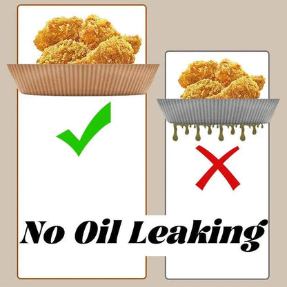 Round Air Fryer Paper Disposable Non-Stick Airfryer Baking Papers Microwave Oven Pot Oil Absorbing Gasket Kitchen Accessories