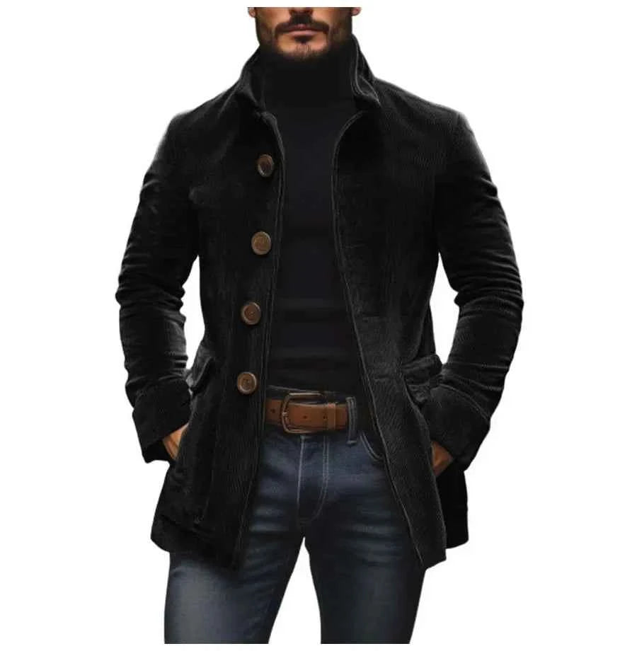 Winter Jackets For Man 2025 Autumn Fashion Long Sleeve Pockets Coats Outwears