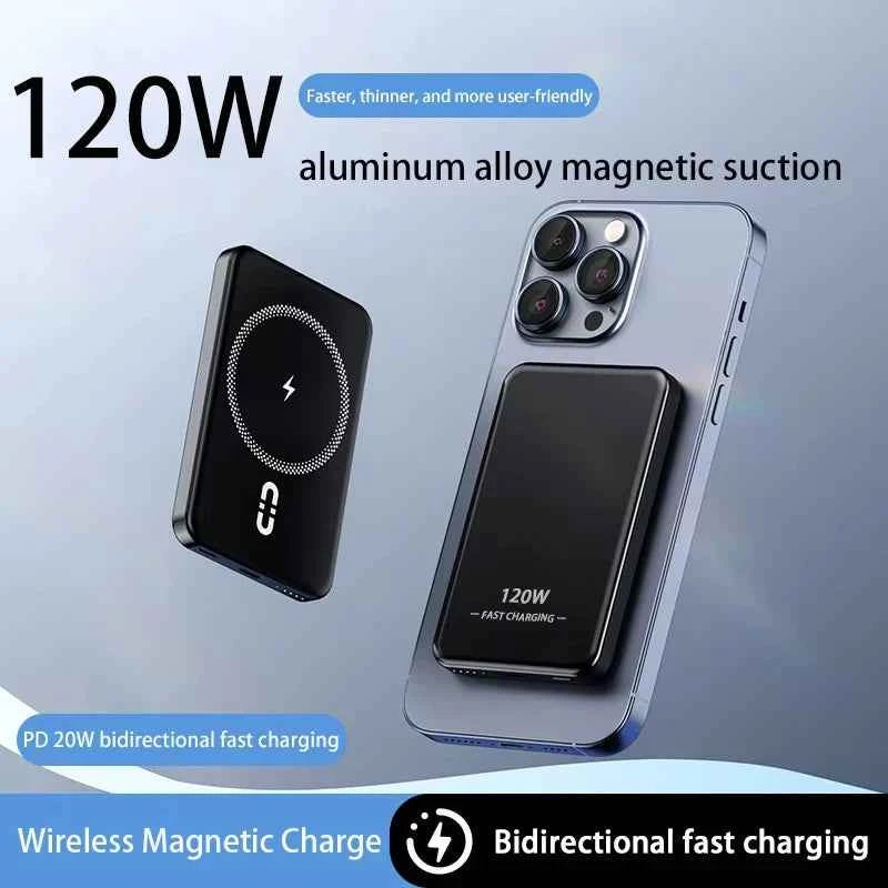 Xiaomi 120W Magnetic Power Bank 50000mAh Large Capacity Wireless Magnetic Fast Charger Portable Power Supply for iPhone Samsung