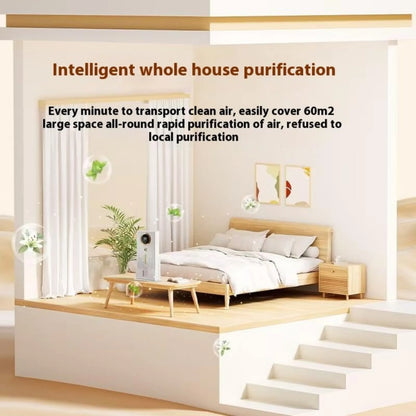 Air Purifiers for Bedroom Home, Air Filter Cleaner with Fragrance Sponge, HEPA Filter for Smoke, Allergies, Pollen, Pet Timer - AMULET RING STORE