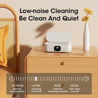 Ultrasonic Cleaning Machine 400ml Ultrasonic Cleaning Tank Automatic Cleaning Makeup Brush Glasses Watches Jewelry Cleaning - AMULET RING STORE