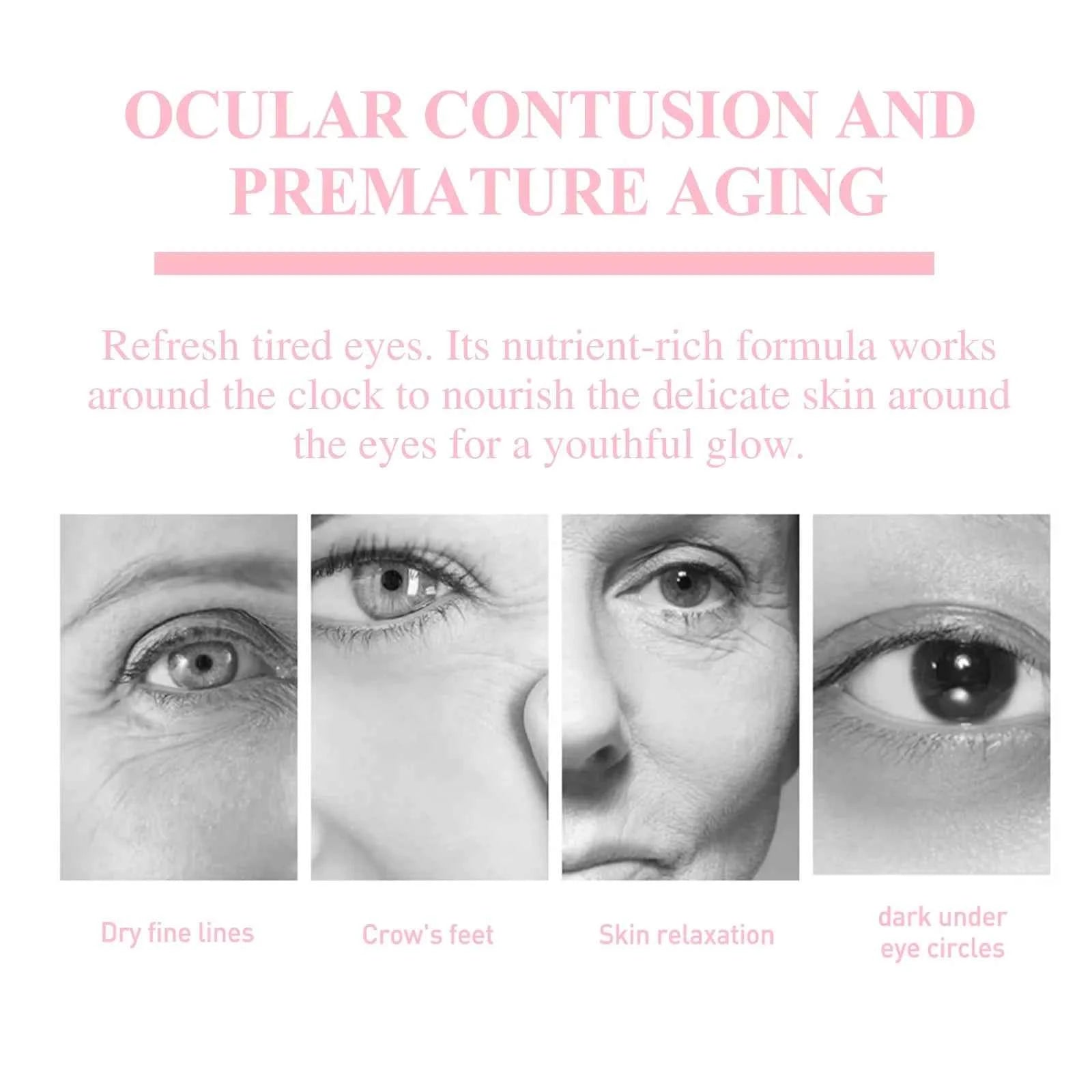 Retinol Eye Cream Stick Fade Fine Line Remove Wrinkle Eye Bags Anti-Puffiness Dark Circle Smoothing Firming Under Eye Skin Care