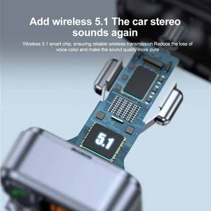 Car Bluetooth Receiver USB U Disk Read PD20w Fast Charging Digital Display Car Mobile Phone Adapter FM Transmiter For Cellphones - AMULET RING STORE