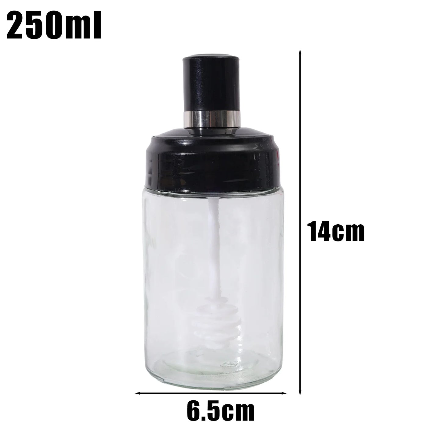 1/5PCS Glass Spice Jar Seasoning Bottle Pepper Shaker Salt Jars Barbecue Condiment Bottle with Quantitative Spoon Kitchen Gadget