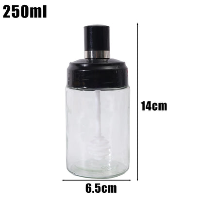 1/5PCS Glass Spice Jar Seasoning Bottle Pepper Shaker Salt Jars Barbecue Condiment Bottle with Quantitative Spoon Kitchen Gadget