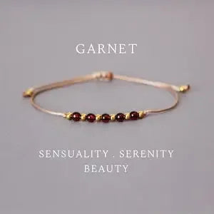 Exquisite Garnet Crystal Bracelet for Women January Birthstone Capricorn Gifts Birthday Gifts for Her