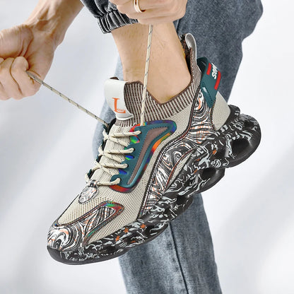 Shoes men Sneakers Male casual Mens Shoes tenis Luxury shoes Trainer Race Breathable Shoes fashion loafers running Shoes for men - AMULET RING STORE