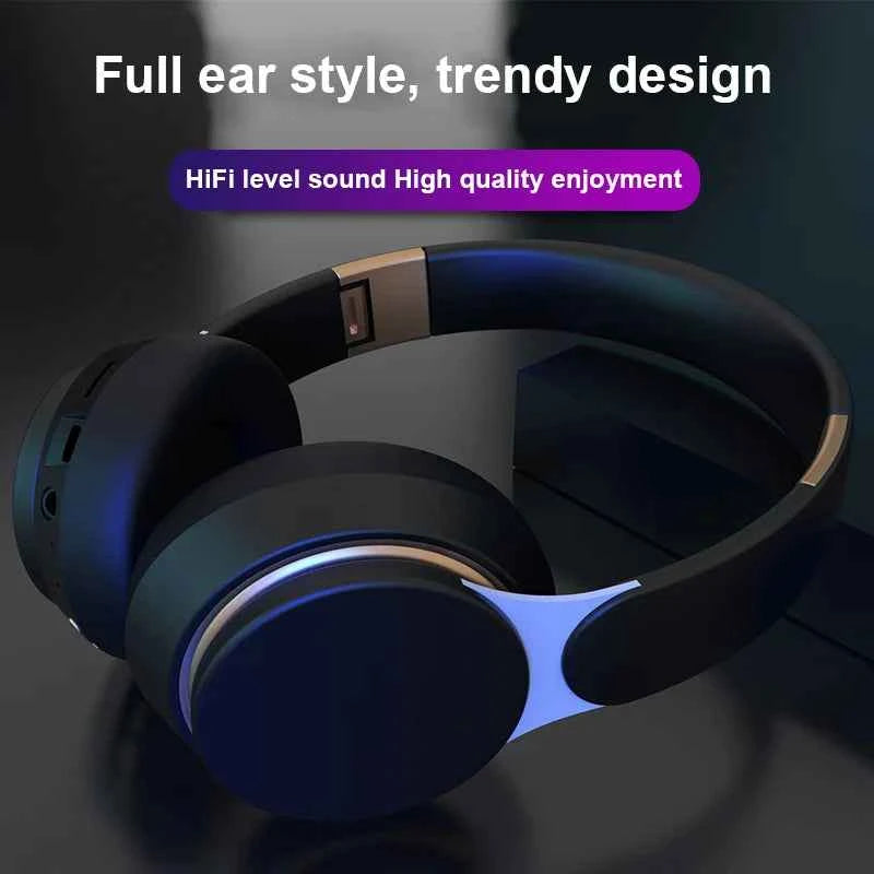 Headphones Bluetooth Wireless Headsets With Mic Music Gaming Sports Earpieces Great Bass Earphones Foldable Support TF SD-Card