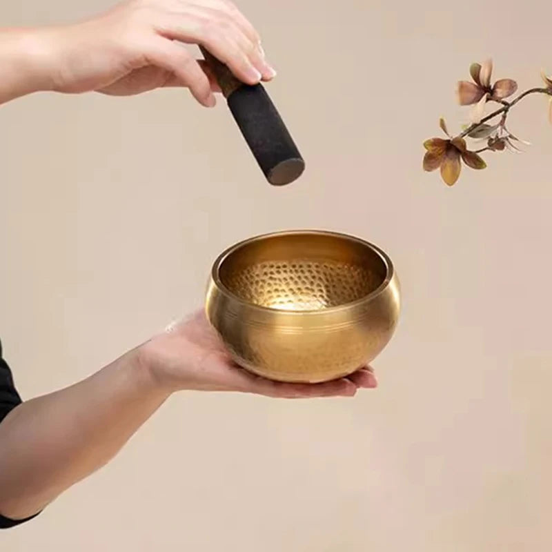Nepal Singing Bowl Handmade Copper Bowl Sound Healing Yoga Meditation Professional Original Tibetan Bowls Buddha Instrument - AMULET RING STORE