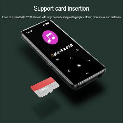 HiFi Bluetooth MP3 Player - Lossless Music Sport Earphone Portable Audio Walkman with FM E-book Recorder