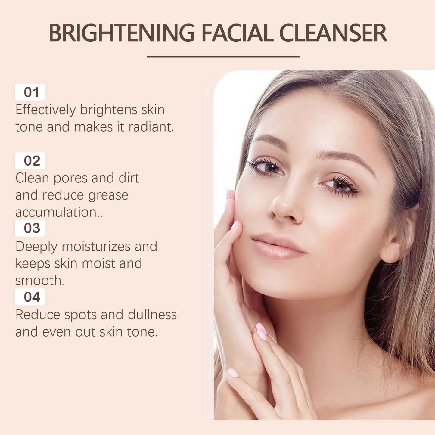 EELHOE Turmeric Facial Cleaner Brush Oil Control Remove Blackheads Pore Cleaning Moisturizing Brightening Face Cleaner