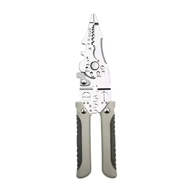 Multifunctional Electrician Pliers, 6-in-1 Wire Stripper Separator, Cutting and Crimping Tool for Cable Repair and Installation - AMULET RING STORE