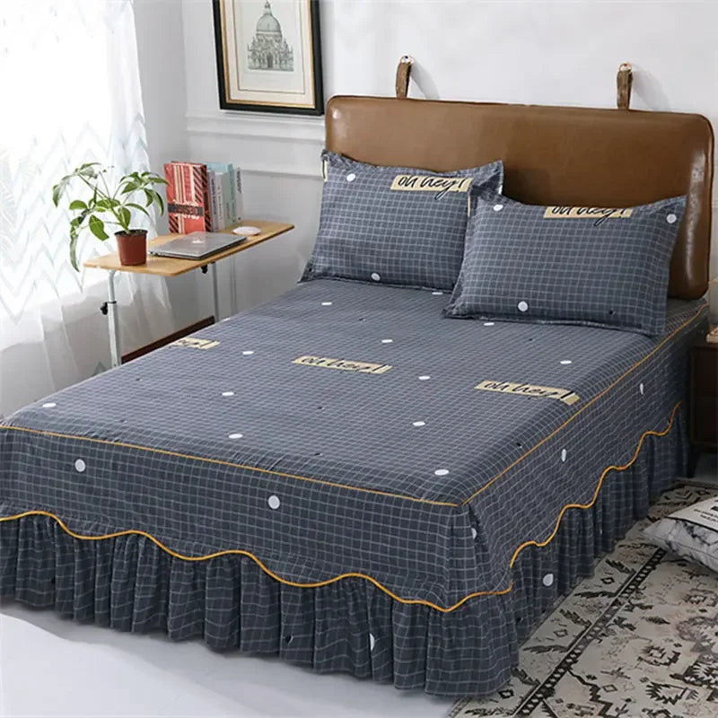 Sheet Set Household with Pillowcase Fashion Modern Water-proof Universal Skin-friendly Single Double Home Textile Bedding Luxury