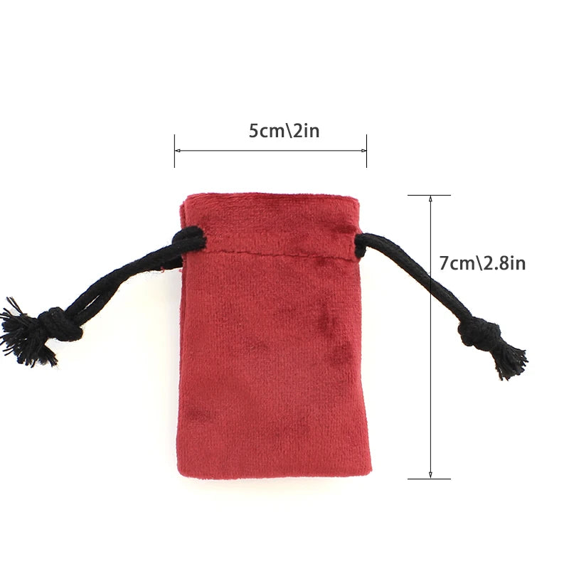 Multi Color Velvet Bag Jewelry Packing Velvet Drawstring Pouches Jewelry Gift Bags Display Chain Ring Packing Bags As Gift 1pcs - AMULET RING STORE