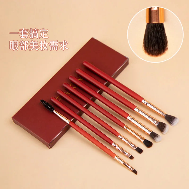 RANCAI7Eyeshadow Fiber Hair Full Set Eye Makeup Brushes Eyeliner Brush Eyebrow Concealer - AMULET RING STORE