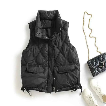 Padded Coats Down Vest Jacket For Women Very Warm Hit High Quality New Feather Coat Sleeveless Vests Jackets Woman Winter 2025