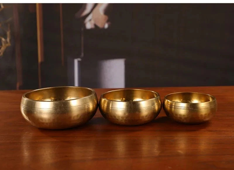 Nepalese Sound Bowl Handmade Singing Bowl Sound Healing Bowl Meditation Percussion Musical Instruments Therapeutic Tibetan - AMULET RING STORE