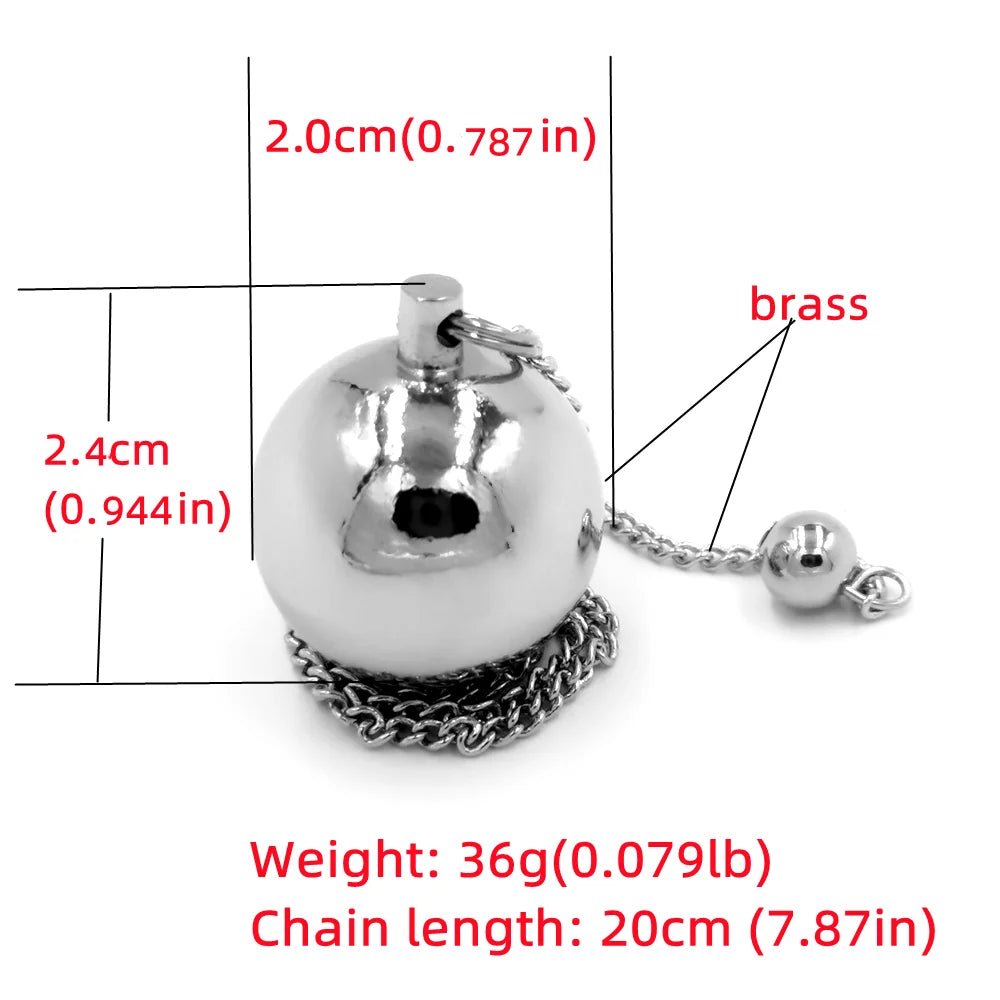 Bronze Metal Copper Spiritual Point Pendulum for Divination Healing Dowsing Wicca Balancing Pointed Cone Pendant Pendulum