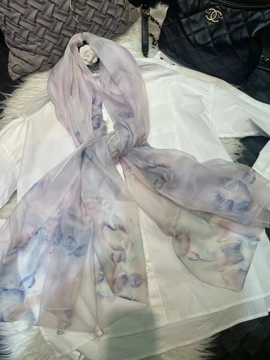 BYSIFA|New Black Pink Peony 100% Silk Shawl Scarf Women Chiffon Long Silk Scarves Cape Summer Foulard Winter Brand Scarves Wraps