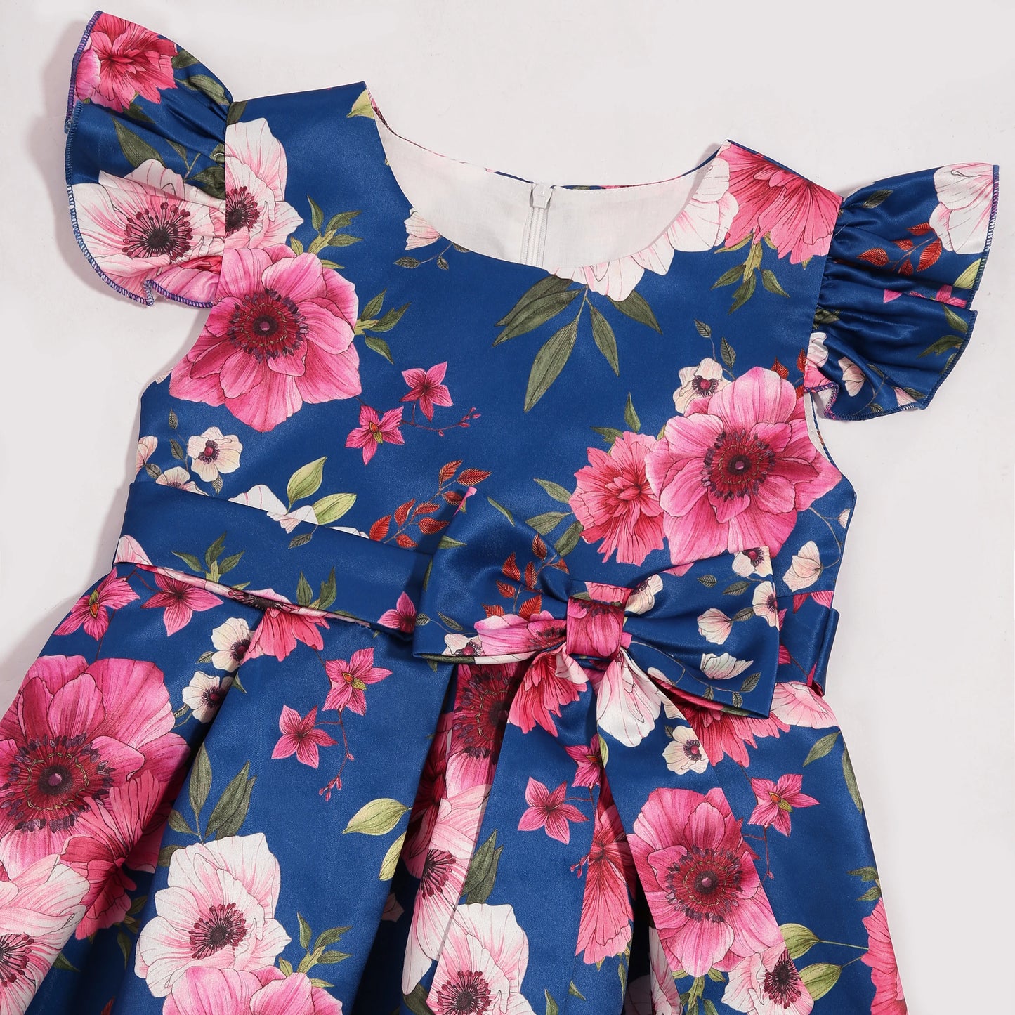 Girl's party dress  Elegant petal-sleeved princess dress  Birthday party dress  Wedding party dress