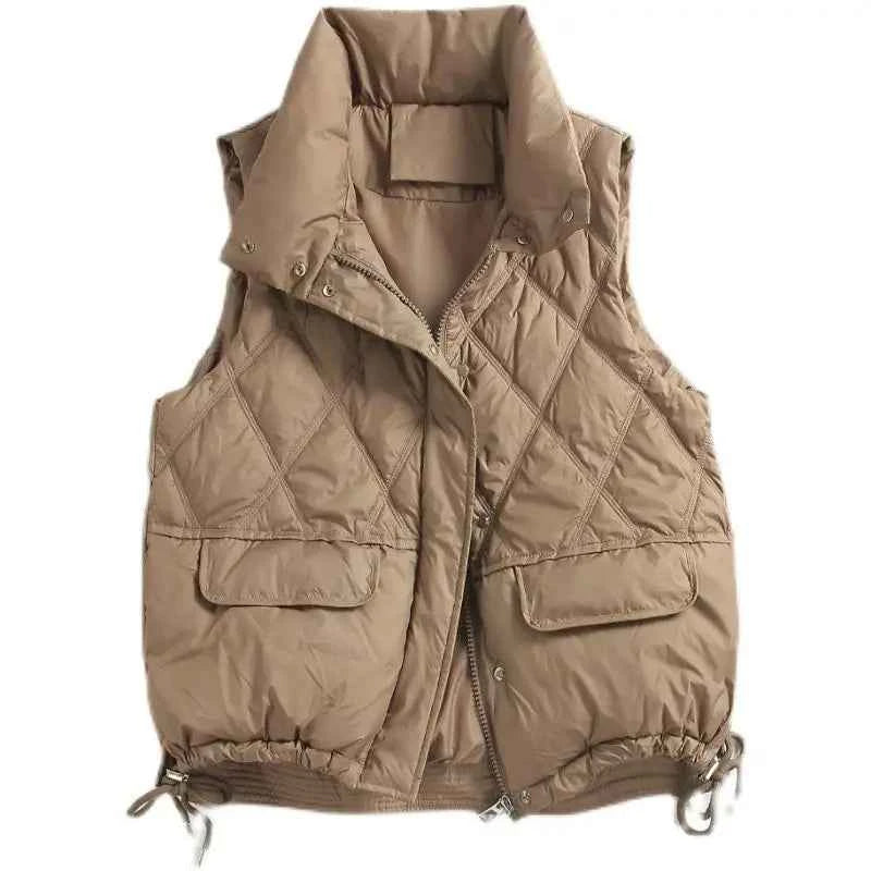 Padded Coats Down Vest Jacket For Women Very Warm Hit High Quality New Feather Coat Sleeveless Vests Jackets Woman Winter 2025