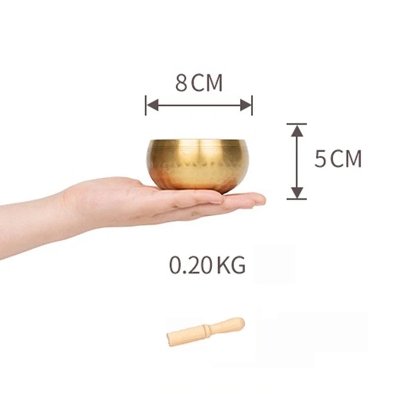 Nepal Singing Bowl Handmade Copper Bowl Sound Healing Yoga Meditation Professional Original Tibetan Bowls Buddha Instrument - AMULET RING STORE