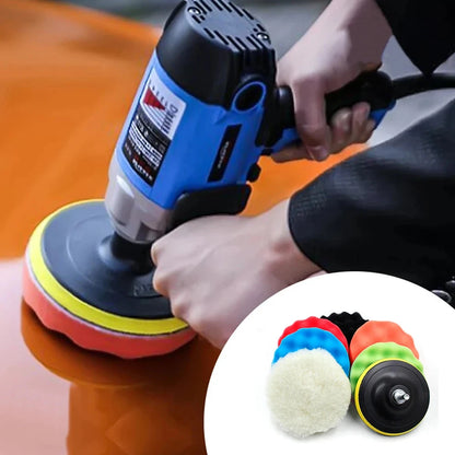 3/5/6/7 Inch Car Polishing Kit Polish Pad Car Polish Buffing Pad Abrasive Disc Sponge Foam Pads Polisher For Headlight Refurbish - AMULET RING STORE