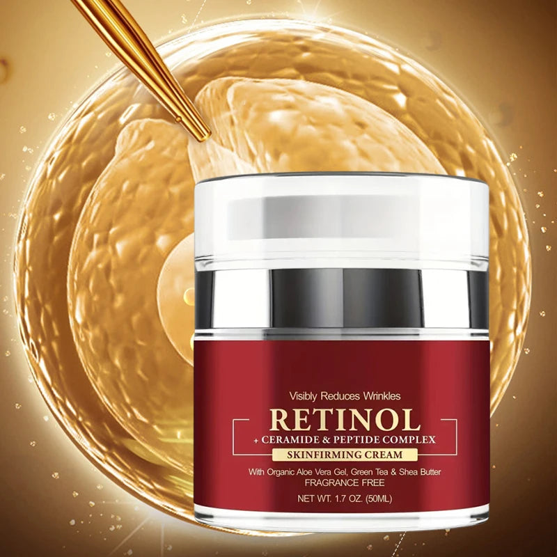 Instant Retinol Cream Wrinkle Remover Firming Lifting Anti Aging Fade Fine Lines Moisturizing Whitening Korea Repair Skin Care - AMULET RING STORE