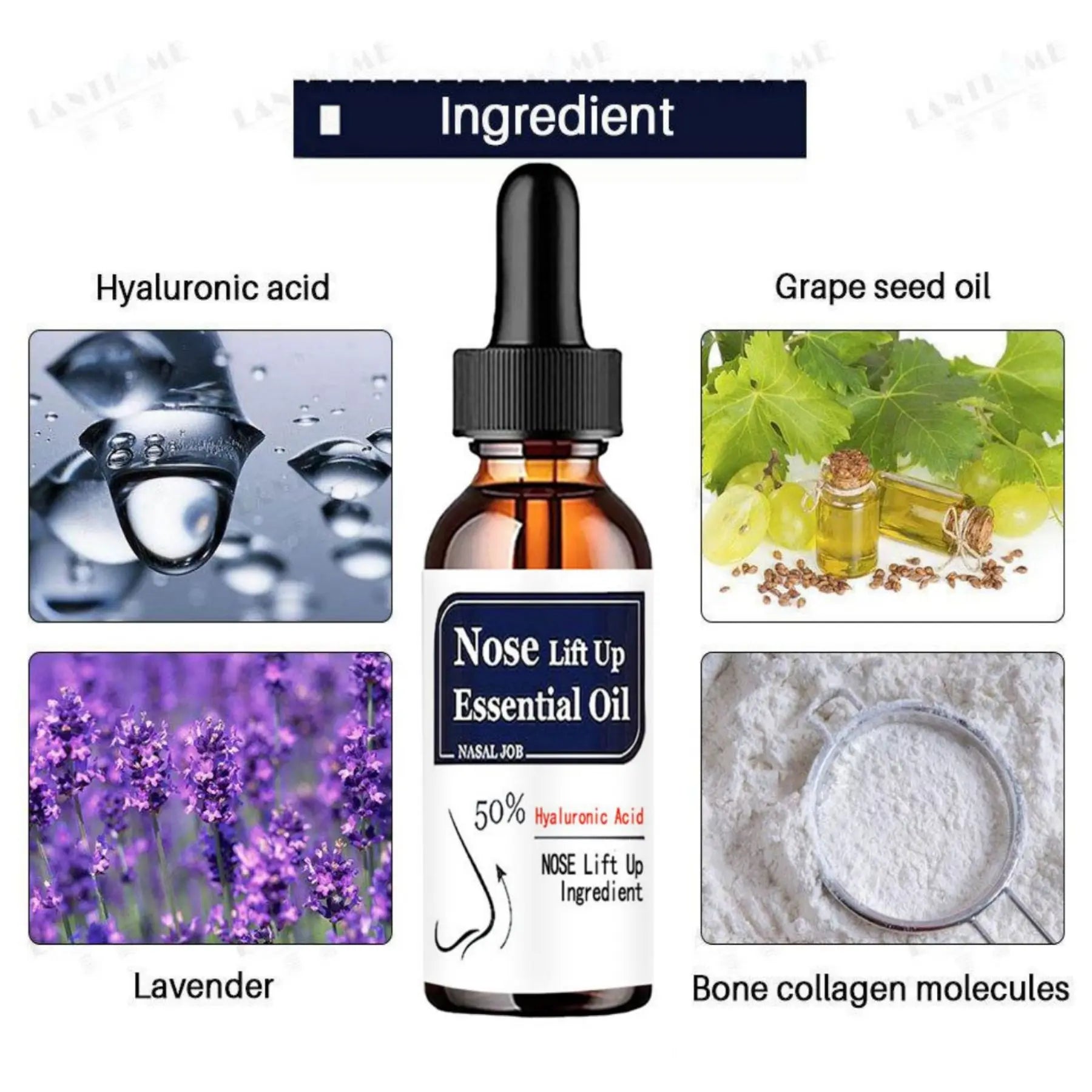 Tightening Beauty Nose shaping Care Massage Essential Oils Reduce Narrow Thin Nose Lift Up Cream Lavender Oil - AMULET RING STORE