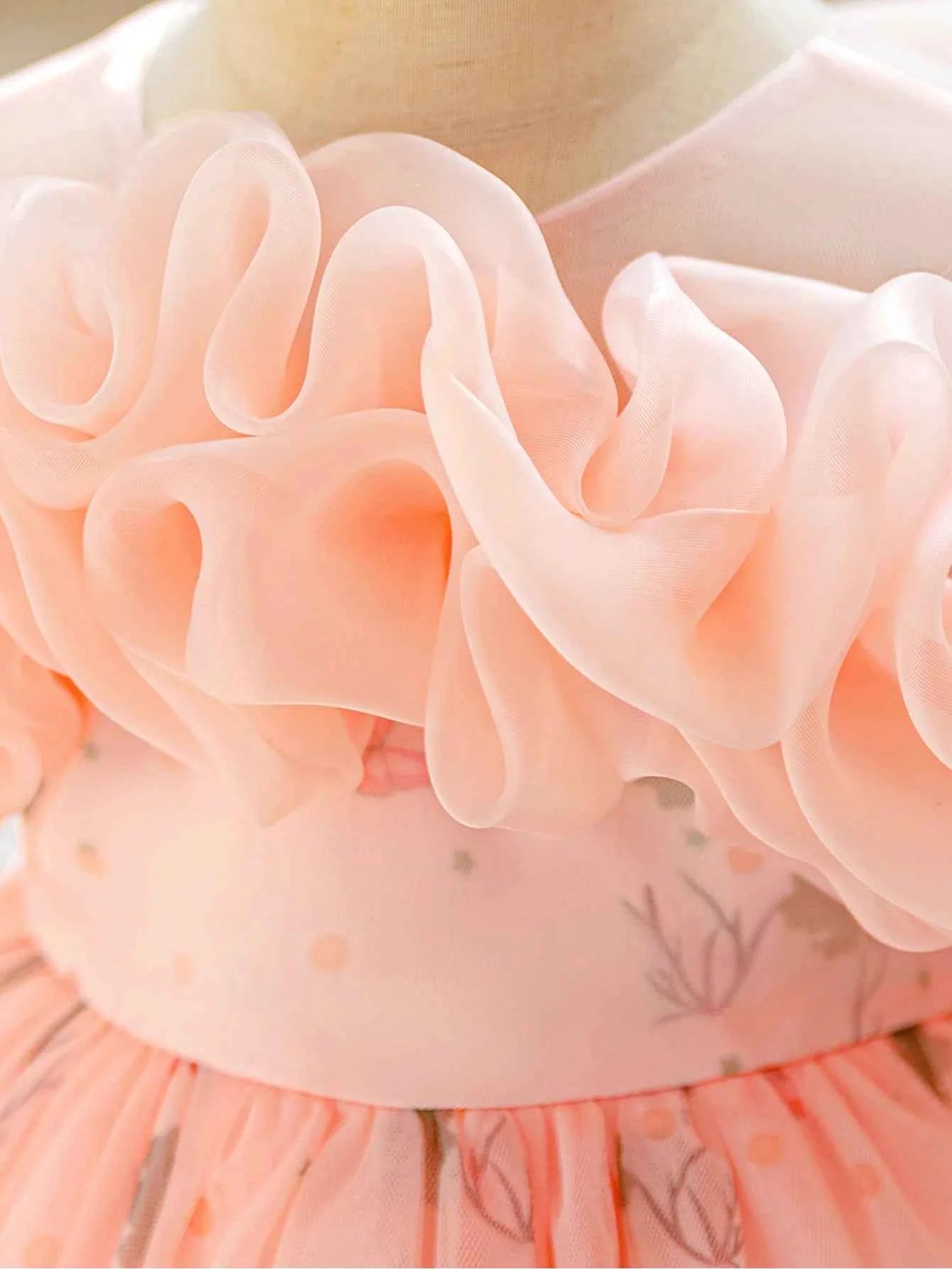 Baby Christening Dress Lace Pageant Christening Dress for Flower Girl Formal Suitable for Birthday Party and Wedding Elegant