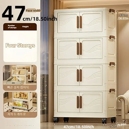 Foldable Storage Box with Clear Door - Spacious, Durable, and Easy-to-Assemble - Ideal for Organizing Clothes, Books, Toys, and - AMULET RING STORE