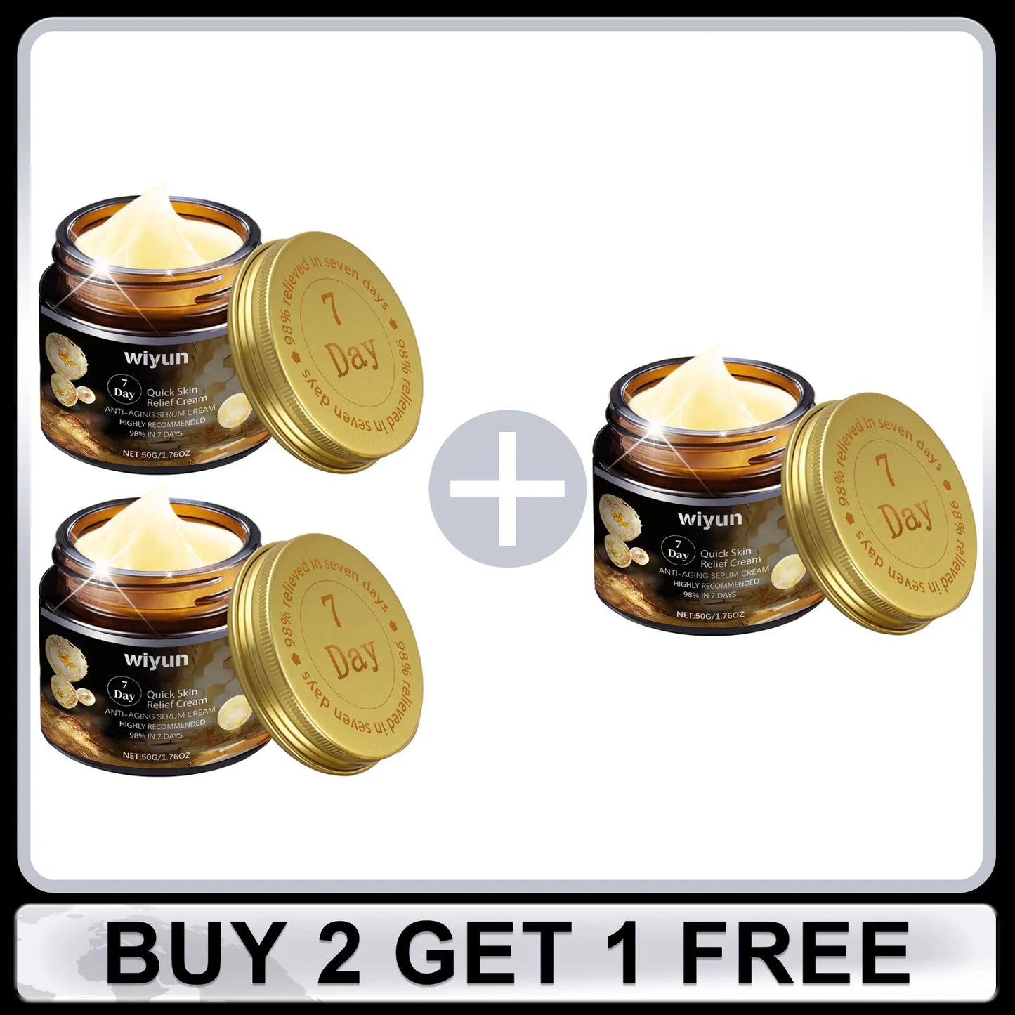 Face Cream for Dark Spots Removal Fine Lines 7 Day Repair Damaged Skin Firming Lifting Sagging Improvement Nourishing Skin Care - AMULET RING STORE