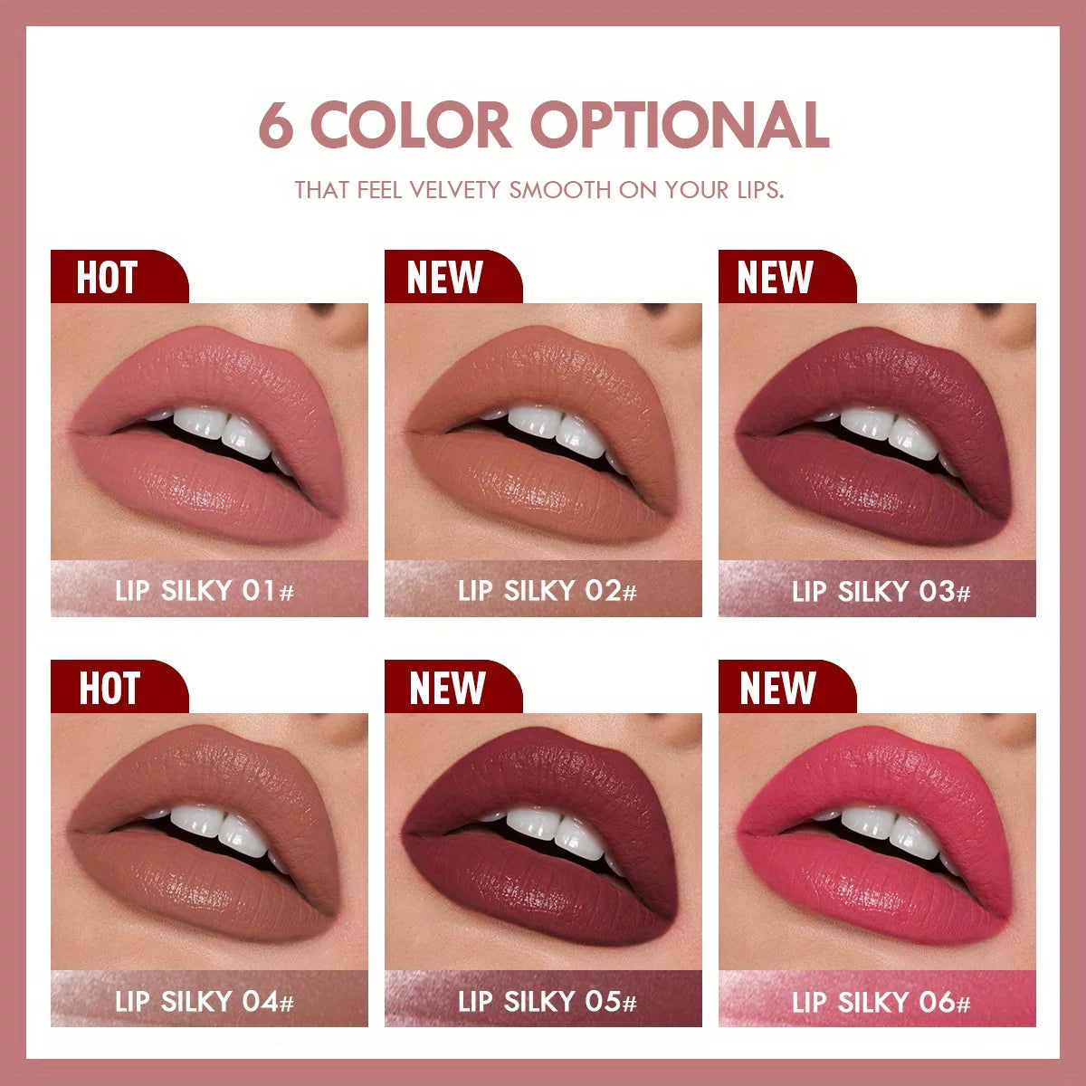 Matte Lipstick Pencil Waterproof Long Lasting Non-Stick Cup Lip Stain Tint Cosmetic Nude Lipstick Pen Makeup Maquillage - AMULET RING STORE