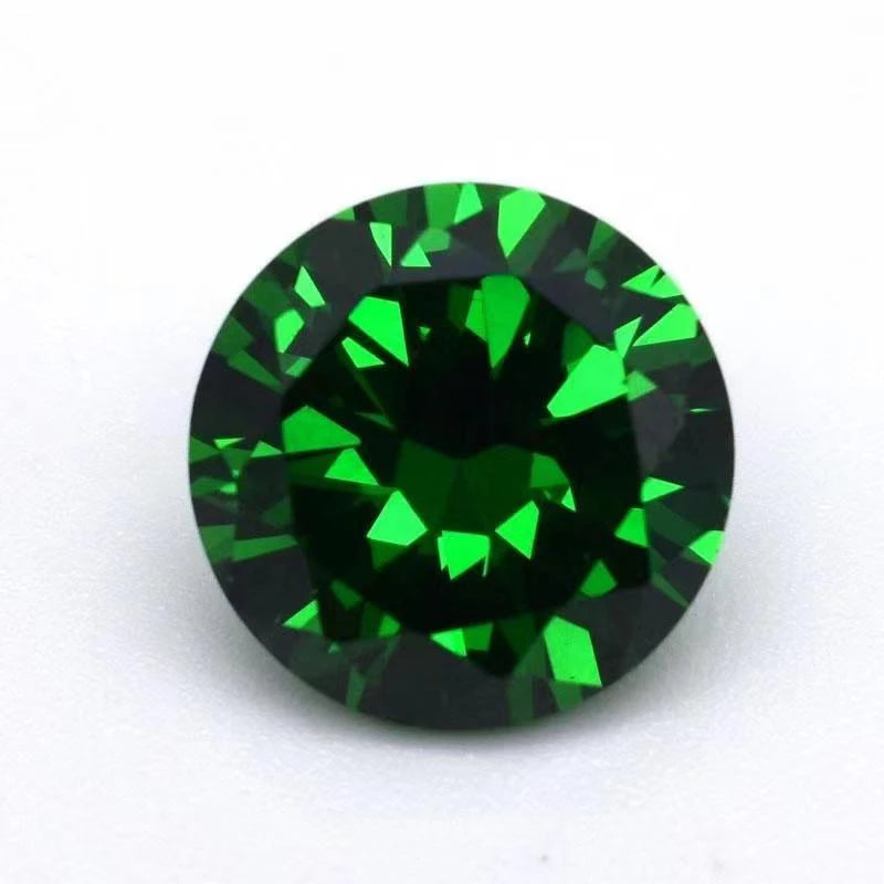 Brilliant Natural AAAAA+ Emerald 10.0mm 6.50Carat Round Cut Gemstones Sri-Lanka VVS Gem