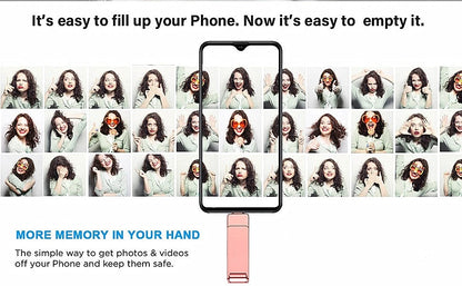 360° Rotate 2TB USB 3.0 Flash Drive 3 In 1 128GB 256GB 512G 1TB Memory Stick To For iPhone Photo Stick External Storage - AMULET RING STORE