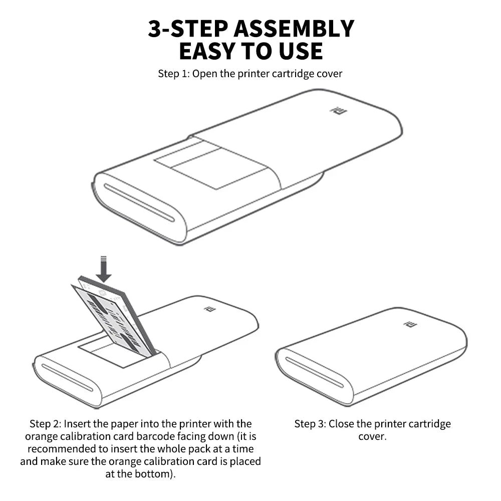 Xiaomi AR Printer 300dpi Portable Photo Mini Pocket With DIY Share 500mAh Picture Printer Pocket Printer Work With Mihome APP