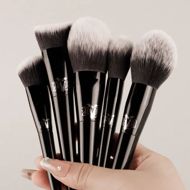 Kat Von D Makeup Brush Set & Kit Foundation Blush Highlight Concealer Powder Sculpting Eyeshadow Brush KVD Brand Makeup Brush - AMULET RING STORE