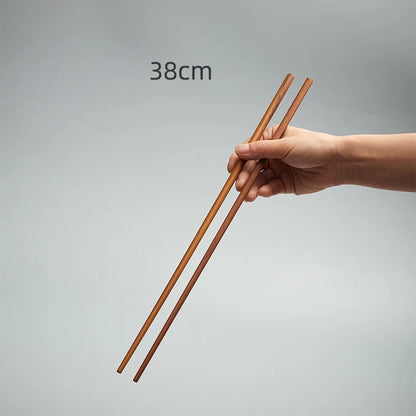 GIANXI 18CM/42CM Salad Hot Pot Chinese Chopsticks Chicken Wings Wood Fried BBQ Chopsticks Food Sushi Sticks Kitchen Bar Supplies - AMULET RING STORE