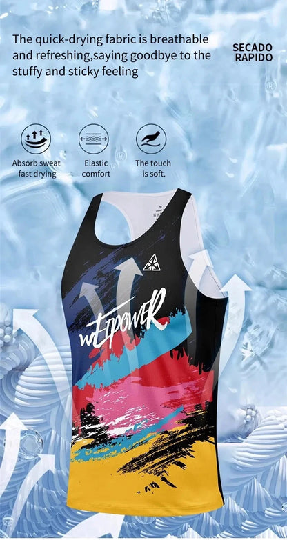 New running vests for men and women, ultra-light and breathable summer T-shirts, professional marathon racing tops