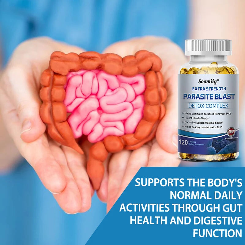 Parasite Blast - Bowel Cleansing Supplement, Digestive Health, Immune Health, Parasite Removal, and Improve Digestion - AMULET RING STORE