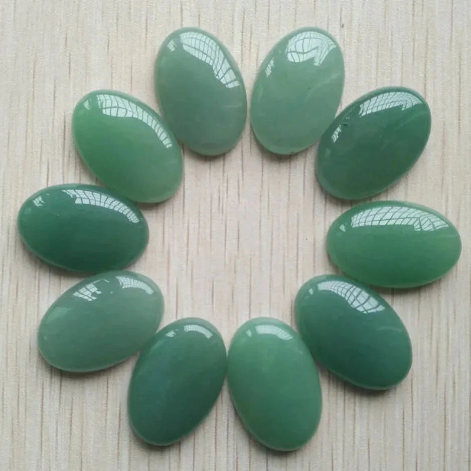 Wholesale 12pcs fashion natural stone mixed Oval CAB CABOCHON beads 20x30mm for Jewelry accessories making Fast shipping - AMULET RING STORE