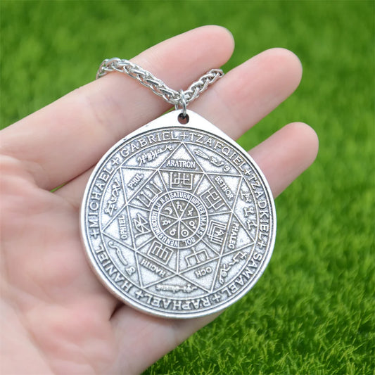 Nostalgia Key Of Solomon 7 Archangel Saint Michael Seal Pendant Necklace