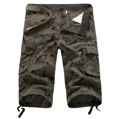 2025 Summner Fashion Cotton Mens Cargo Shorts Camouflage Male Shorts Multi-Pocket Casual Camo Outdoors Tolling Homme Short Pants