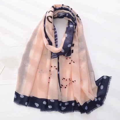 Luxury Brand Scarf For Woman Soft Cotton Shawl Wrap Tassel Viscose Muslim Woman Hijab Boho Beach Towel Female Bandana Headscarf - AMULET RING STORE