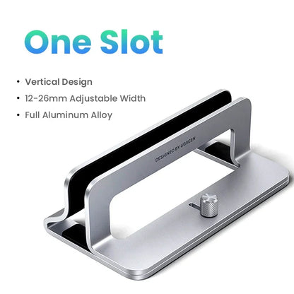 UGREEN Vertical Laptop Stand Holder For MacBook Air Pro Aluminum Foldable Notebook Stand Laptop Support MacBook Pro Tablet Stand - AMULET RING STORE