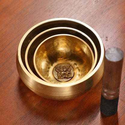 Nepalese Sound Bowl Handmade Singing Bowl Sound Healing Bowl Meditation Percussion Musical Instruments Therapeutic Tibetan - AMULET RING STORE