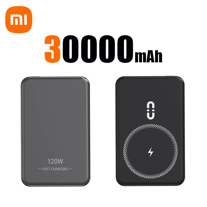 Xiaomi 120W Magnetic Power Bank 50000mAh Large Capacity Wireless Magnetic Fast Charger Portable Power Supply for iPhone Samsung