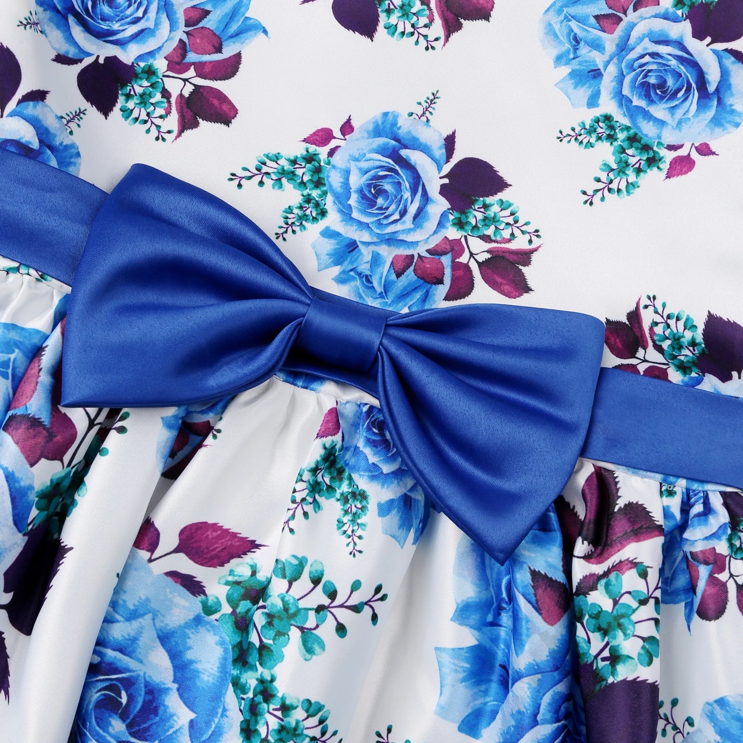 Girls' formal dress dress, printed princess dress, children's dress, flower performance outfit, children's dress