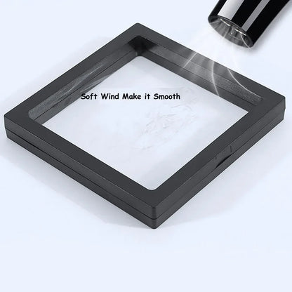 1PC Diamond Display Stand 7x7cm White Black Box Coin Collection Decoration Ring Earring Showing Holder Gemstone Storage Gift Box - AMULET RING STORE